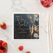 Chic Champagne Time New Year's Eve スタンダードカクテルナプキン (インサイチュ)