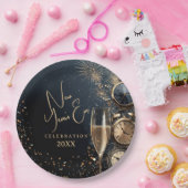 Chic Champagne Time New Year's Eve ペーパープレート (パーティー)