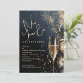 Chic Champagne Time New Year's Eve 招待状 (スタンド正面)