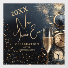 Chic Champagne Time New Year's Eve Party ウィンドウサイン