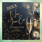 Chic Champagne Time New Year's Eve Party ウィンドウサイン (シート3)