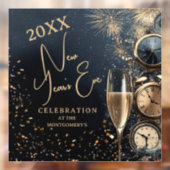 Chic Champagne Time New Year's Eve Party ウィンドウサイン (シート2)