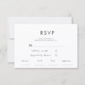 Chic Chandelier Watercolor Wedding RSVP Card (正面)
