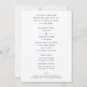 Chic Chicago Iconic Building Colorful Cityscape 招待状 (裏面)