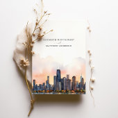 Chic Chicago, Illinois Wedding Invitation 招待状