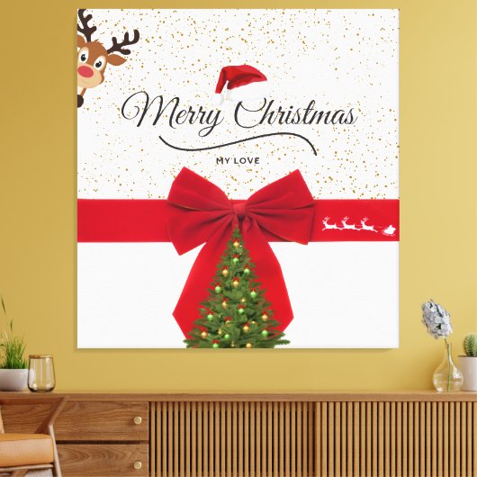 Chic Christmas キャンバスプリント (インサイチュ (リビング))