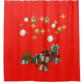 Chic Christmas シャワーカーテン (正面)