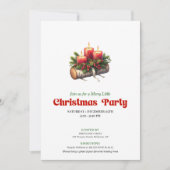 Chic Christmas decoration invite editable layout 招待状 (正面)