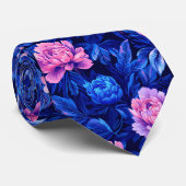 Chic Christmas Gift For Boyfriend Peonies Flower ネクタイ (ロール)