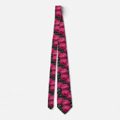 Chic Christmas Gift For Men Peonies Floral ネクタイ (裏面)