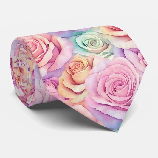 Chic Christmas Gift For Men Rose ネクタイ (ロール)