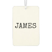 Chic Christmas scandinavian pattern カーエアーフレッシュナー (裏面)