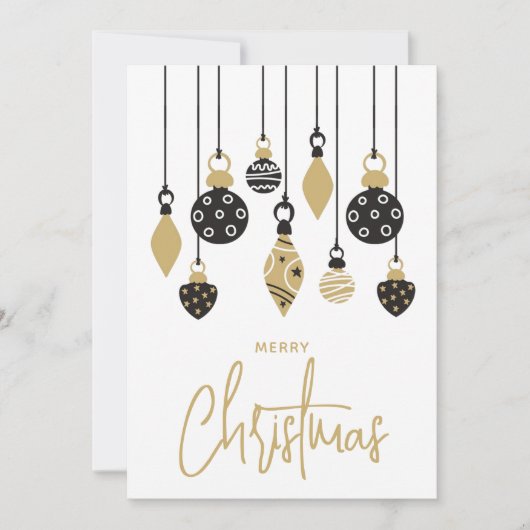 Chic Christmas Tree Ornaments シーズンカード (正面)