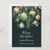 Chic Christmas Tree Ornaments Business シーズンカード (正面)