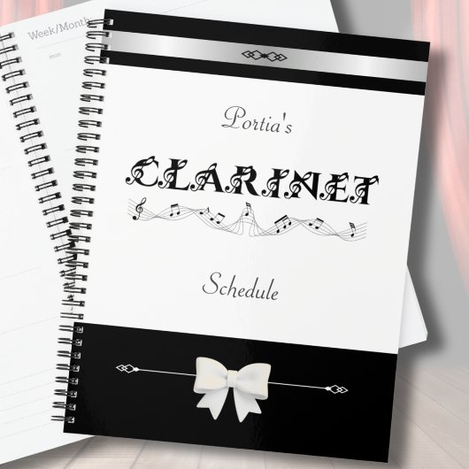 Chic Clarinet Student Schedule Organizer プランナー手帳