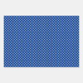 Chic Classy Blue Paisley Floral Art Wrapping Paper ラッピングペーパーシート (正面3)