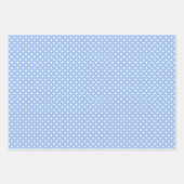 Chic Classy Blue Paisley Floral Art Wrapping Paper ラッピングペーパーシート (正面2)