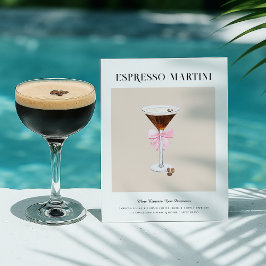 Chic Cocktail Art | エスプレッソ マティーニ レシピ ポストカード