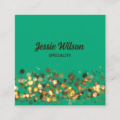 Chic colorful QR Code modern  スクエア名刺 (正面)