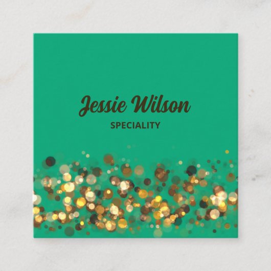 Chic colorful QR Code modern  スクエア名刺 (正面)