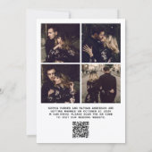 Chic Coquette Bow Multi Photo Grid  | Wedding セーブザデート (裏面)