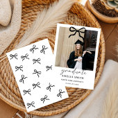 Chic Coquette Bow University Graduation Party  招待状