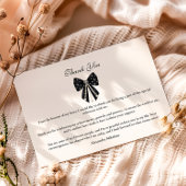 Chic Coquette Graduation Celebration サンキューカード