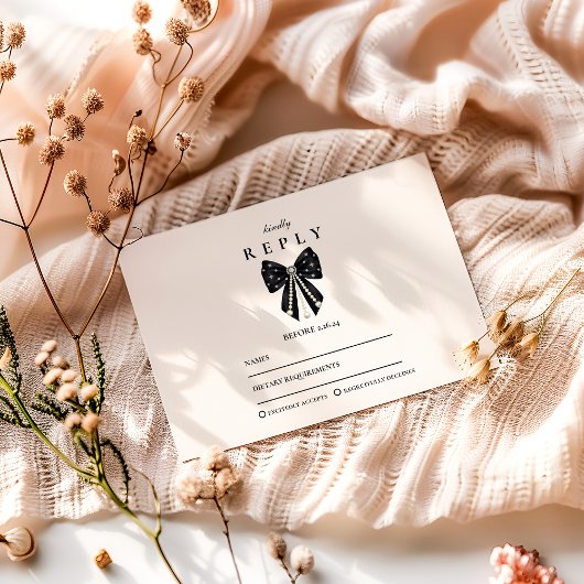 Chic Coquette Graduation Celebration 出欠カード