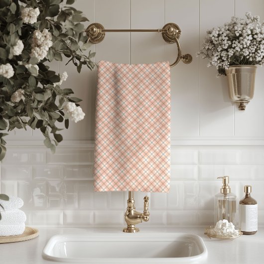 Chic Coral Grey Towels Stylish Bath Upgrade バスタオルセット