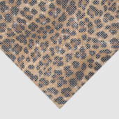 Chic Cream Brown Leopard Animal Print Sparkle 薄葉紙 (詳細)