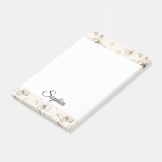 Chic Cream Butterflies   ポストイット (アングル)