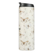 Chic Cream Butterflies Birthday タンブラー (回転右)