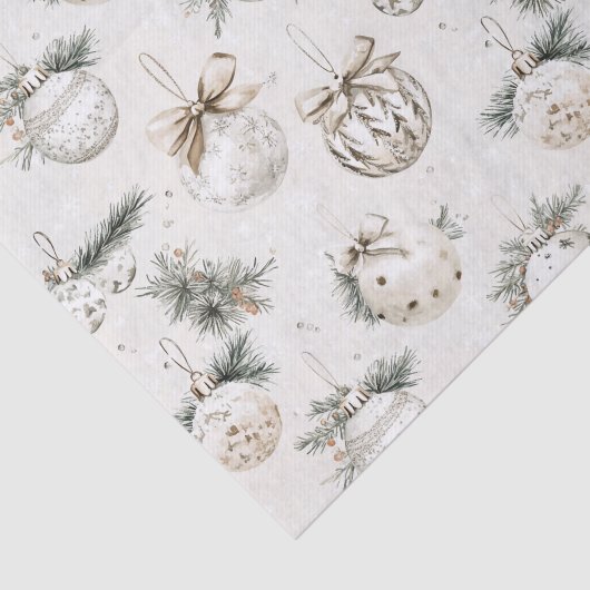 Chic Cream Ornaments Christmas 薄葉紙 (詳細)