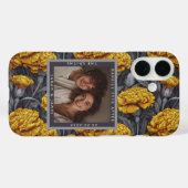 Chic Custom Carnation Garden Vineyard Wedding Case-Mate iPhoneケース (裏面 (横))