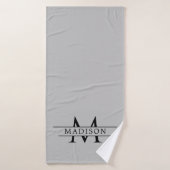 Chic Custom Initial Design Premium バスタオル (バスタオル)