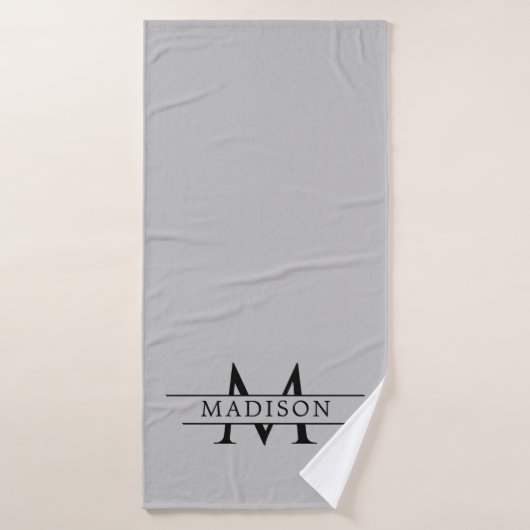 Chic Custom Initial Design Premium バスタオル (バスタオル)