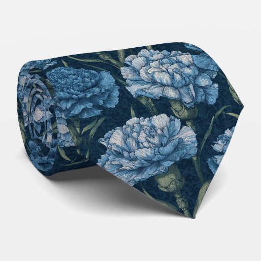 Chic Dads Fathers Day Gifts Carnation Flower ネクタイ (ロール)