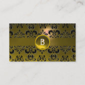 CHIC DAMASK GEM モノグラム イエロー 名刺 (裏面)