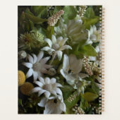 Chic Dark Green Botanical Leaves プランナー手帳 (裏面)