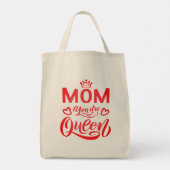 Chic Design Typography Mom You Are The Queen トートバッグ (裏面)