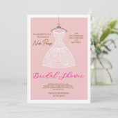 Chic Dressed for the Occasion Bridal Shower Party 招待状 (スタンド正面)