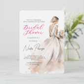 Chic Dressed for the Occasion Bridal Shower Party 招待状 (スタンド正面)