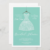 Chic Dressed for the Occasion Bridal Shower Party 招待状 (正面/裏面)