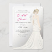 Chic Dressed for the Occasion Bridal Shower Party 招待状 (正面)