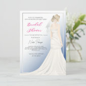 Chic Dressed for the Occasion Bridal Shower Party 招待状 (スタンド正面)