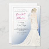 Chic Dressed for the Occasion Bridal Shower Party 招待状 (正面/裏面)