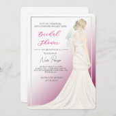 Chic Dressed for the Occasion Bridal Shower Party 招待状 (正面/裏面)