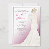 Chic Dressed for the Occasion Bridal Shower Party 招待状 (正面)