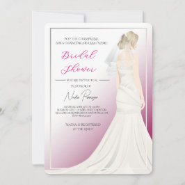 Chic Dressed for the Occasion Bridal Shower Party 招待状