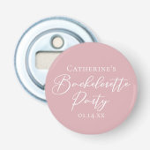 Chic Dusty Rose Pink Bachelorette Party Custom 栓抜き (正面)